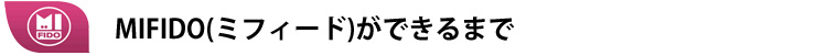 MIFIDO(ミフィード)ができるまで